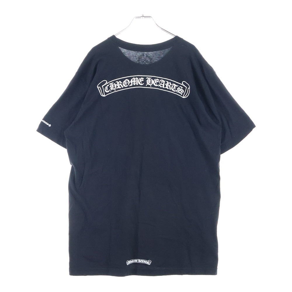 CHROME HEARTS(クロムハーツ) CH T-SHRT 1 バックスクロールラベルプリント 半袖Tシャツ カットソー ブラック