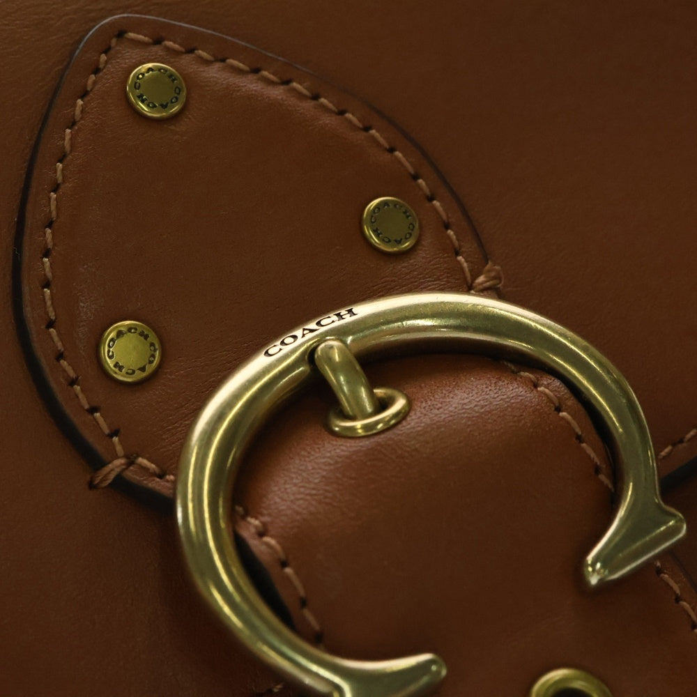 COACH(コーチ) 2WAY レザーショルダーバッグ ハンドバッグ C0753 ブラウン