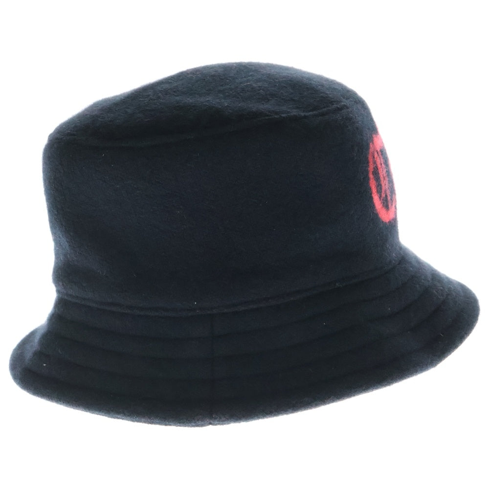 CHROME HEARTS(クロムハーツ) Cashmere Bucket Hat CHロゴ スクロールラベルパッチ付き カシミヤ バケットハット ブラック