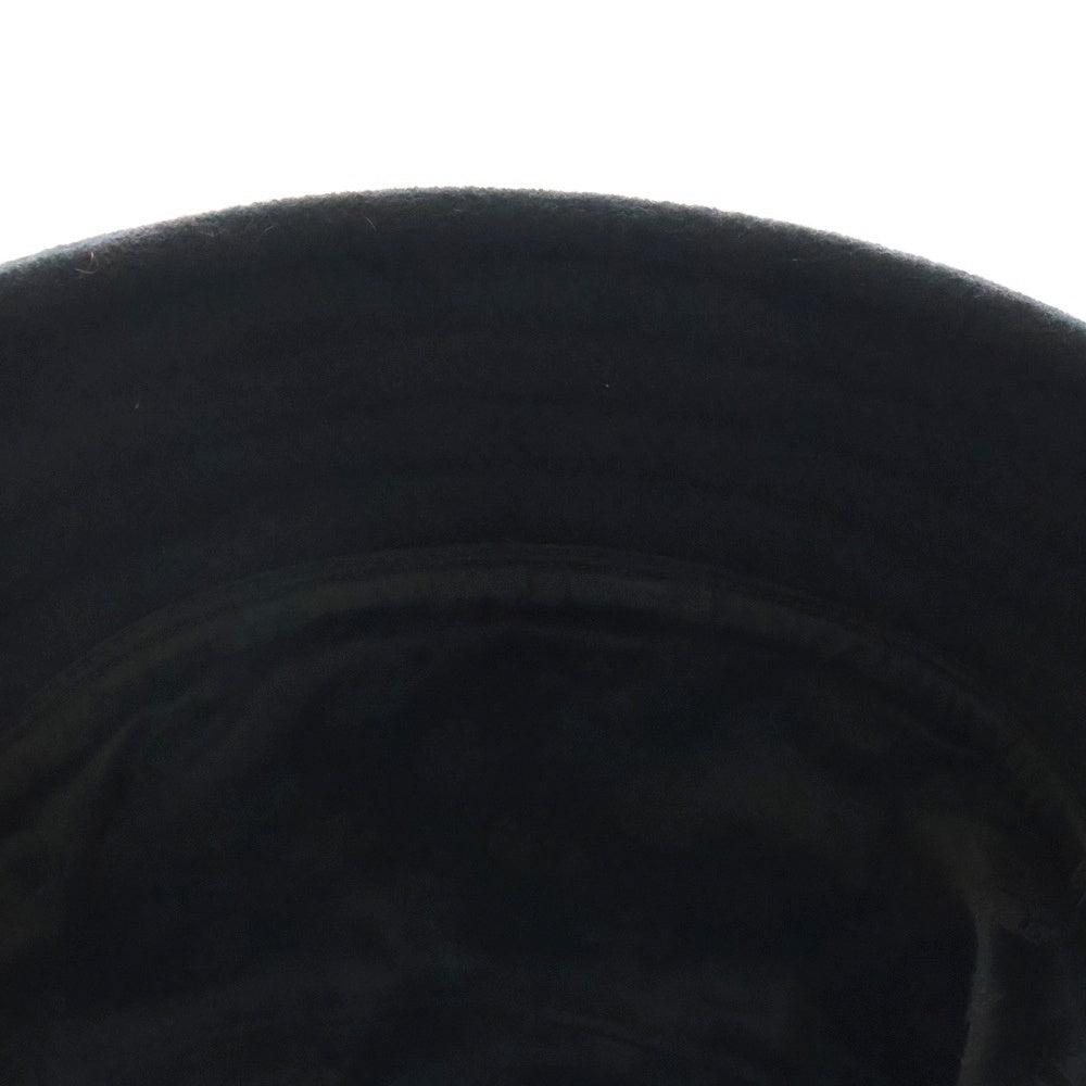 CHROME HEARTS(クロムハーツ) Cashmere Bucket Hat CHロゴ スクロールラベルパッチ付き カシミヤ バケットハット ブラック