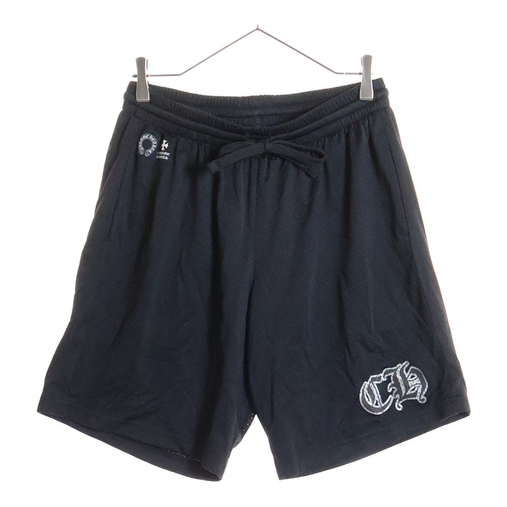 CHROME HEARTS(クロムハーツ) MESH VARSITY SHORTS CHプリントメッシュハーフパンツ ブラック