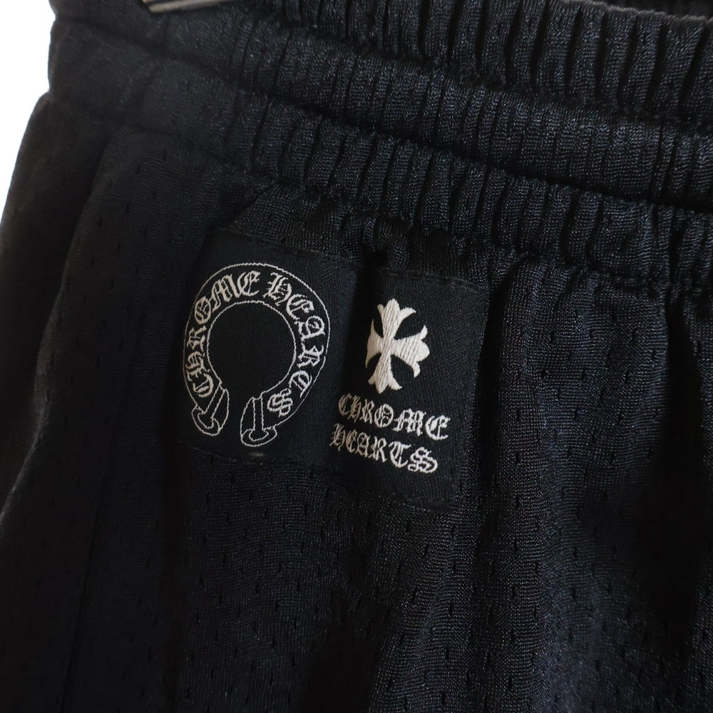 CHROME HEARTS(クロムハーツ) MESH VARSITY SHORTS CHプリントメッシュハーフパンツ ブラック