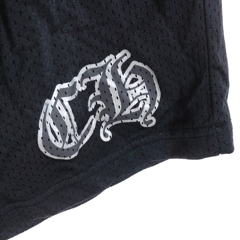 CHROME HEARTS(クロムハーツ) MESH VARSITY SHORTS CHプリントメッシュハーフパンツ ブラック