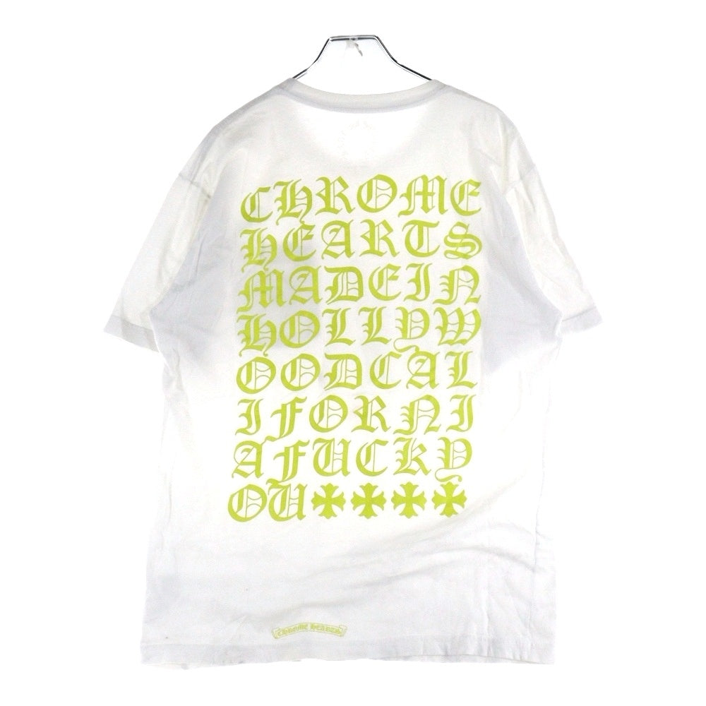 CHROME HEARTS(クロムハーツ) Yellow Made In Hollywood イエロー メイドインハリウッド プリントTシャツ 半袖カットソー ホワイト