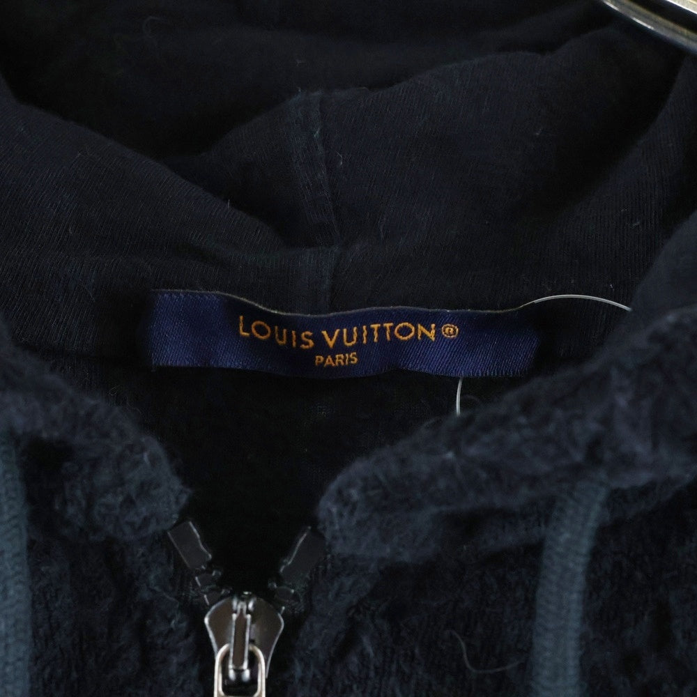 LOUIS VUITTON(ルイヴィトン) モノグラムフレンチテリー ジップスルーフーディ ブラック RM232Q Y44 HPY41W