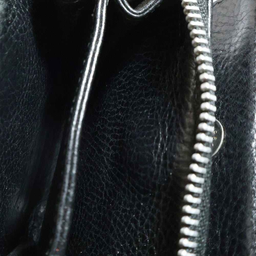 CHROME HEARTS(クロムハーツ) SQ ZIP BILL スクエアジップビル レザーウォレット 財布 ブラック BCA376