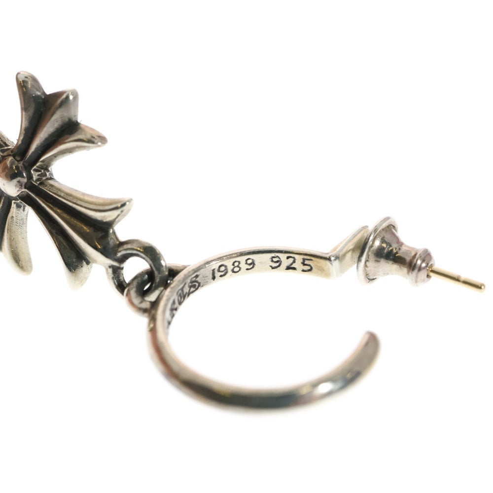 CHROME HEARTS(クロムハーツ) TINY CH CROSS タイニーCHクロス フープピアス シルバー BCA115