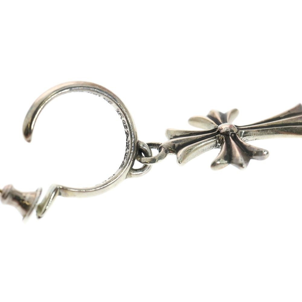 CHROME HEARTS(クロムハーツ) TINY CH CROSS タイニーCHクロス フープピアス シルバー BCA115