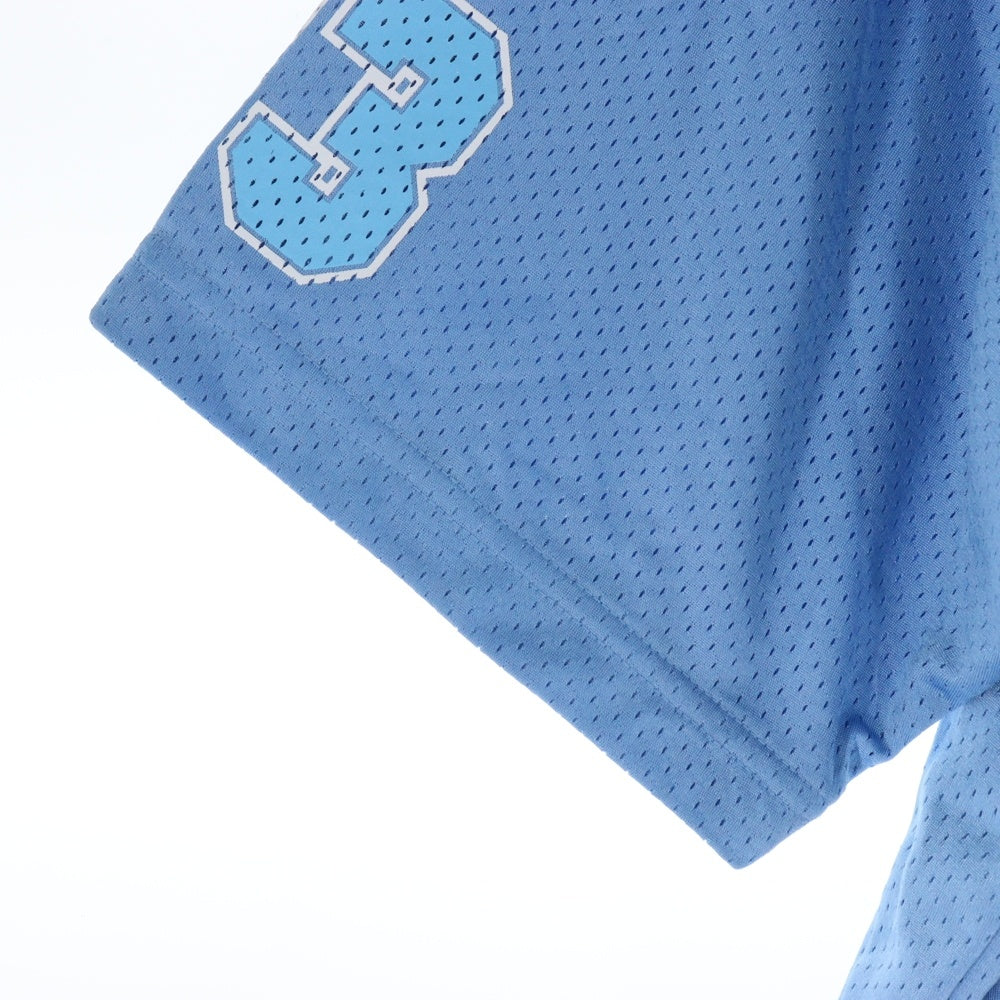 CHROME HEARTS(クロムハーツ) MESH WARM UP JERSEY TEE CHプリントメッシュ半袖Tシャツ ブルー