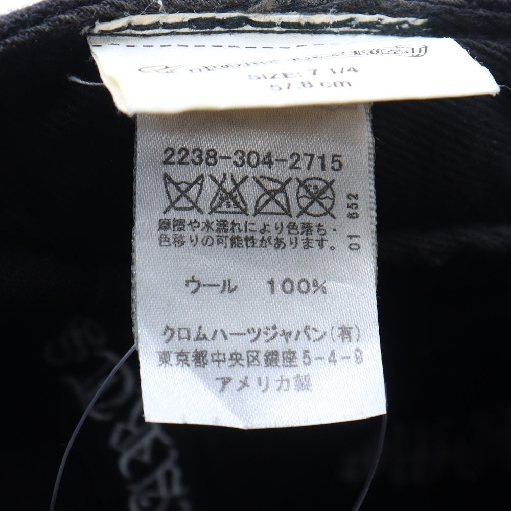 CHROME HEARTS(クロムハーツ) CH BASEBALL Trucker Cap ウールトラッカーキャップ ベースボールキャップ 帽子 ブラック