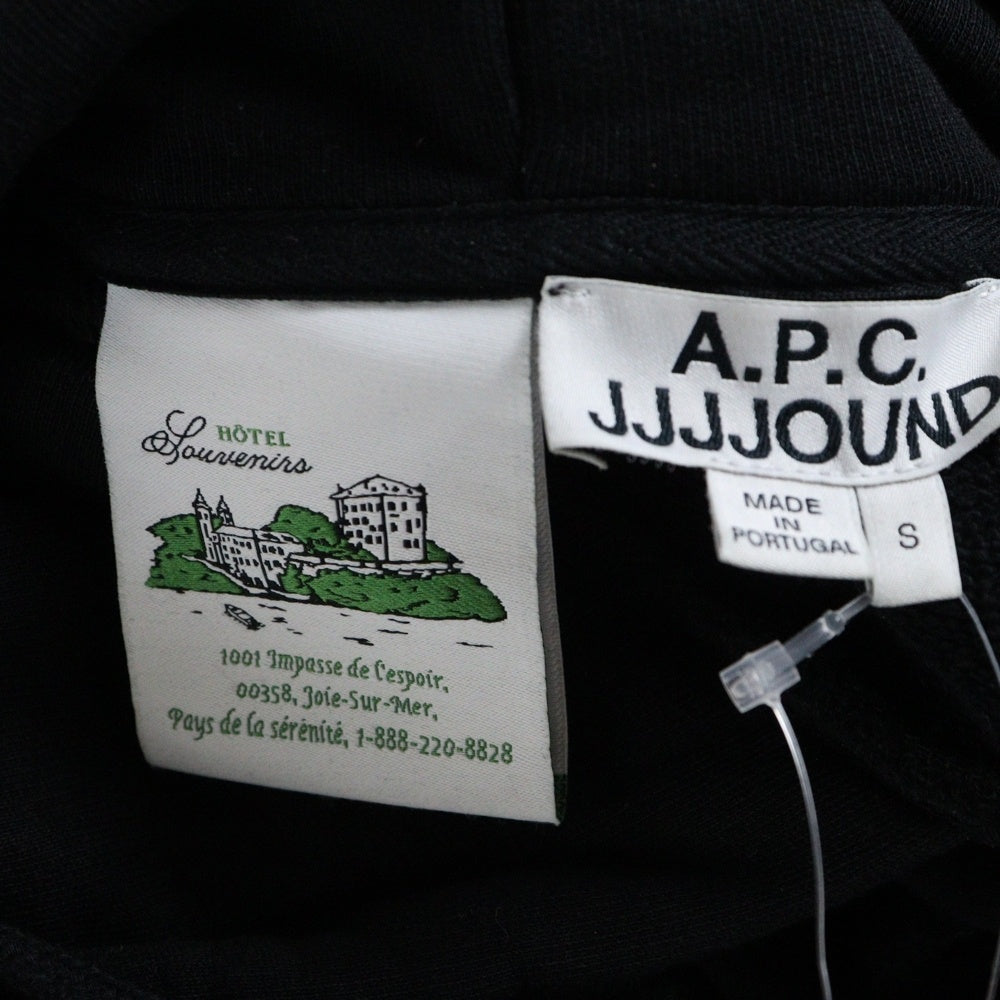 A.P.C(アーペーセー) ×JJJound SWEAT HOODY プリント プルオーバーパーカー ブラック 24245-1-90171