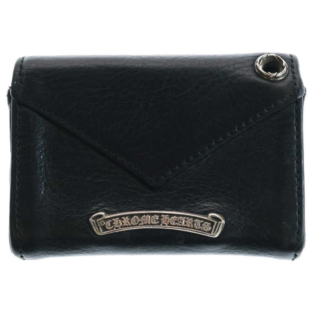 CHROME HEARTS(クロムハーツ) TINY WALLET タイニーウォレット CHプラスボタンレザーウォレット 財布 ブラック