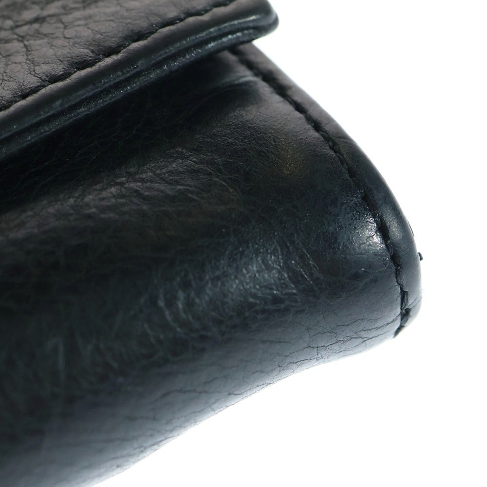 CHROME HEARTS(クロムハーツ) TINY WALLET タイニーウォレット CHプラスボタンレザーウォレット 財布 ブラック