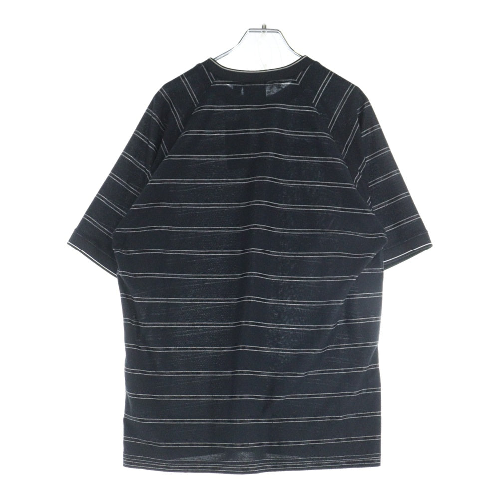 SUPREME(シュプリーム) 25SS ×UMBRO STRIPE SOCCER JERSEY SHIRT アンブロ ストライプ サッカージャージー 半袖シャツ ブラック