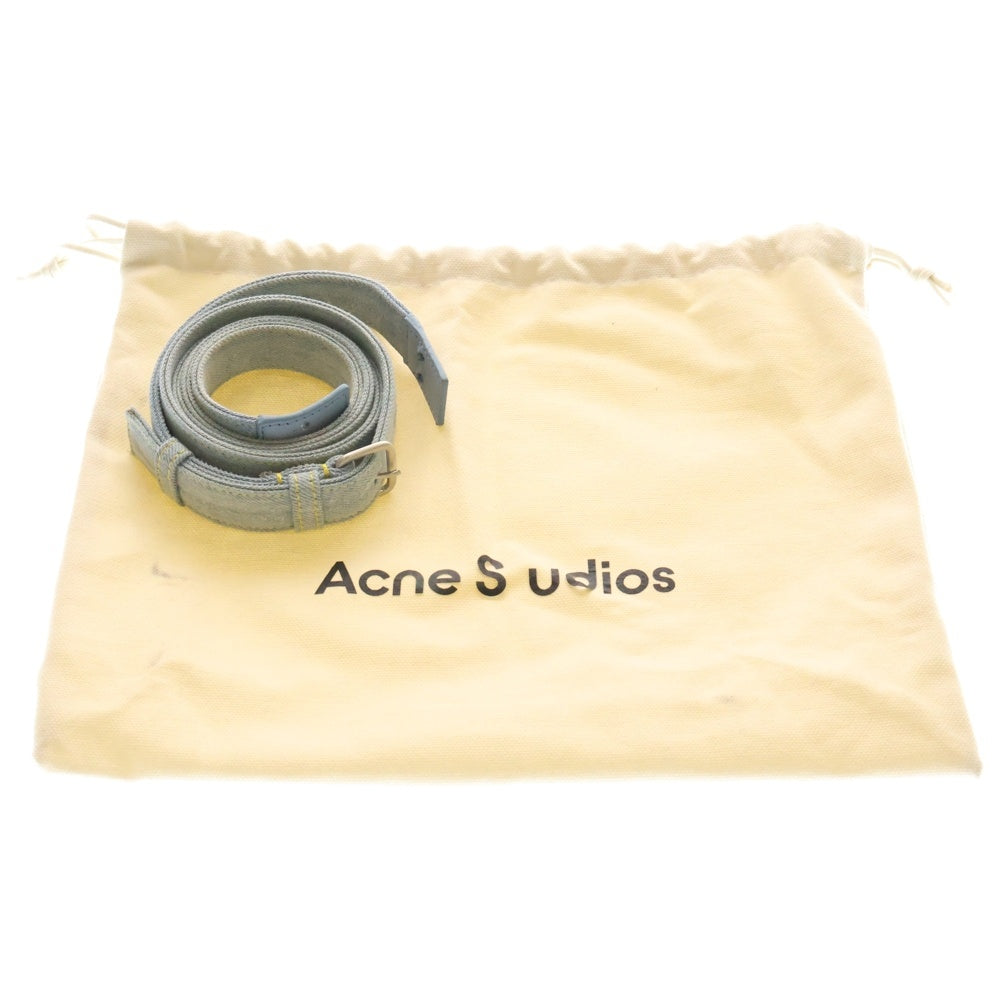 Acne Studios(アクネ ストゥディオズ) DENIM CROSS BODYBAG デニム アシメントリー ショルダーバッグ 2WAYバッグ インディゴ