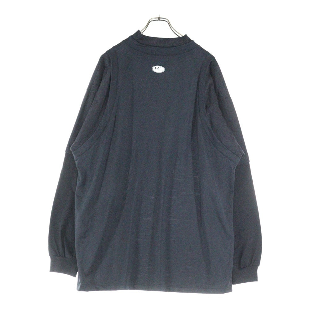 BALENCIAGA(バレンシアガ) ×Under Armour Layered LS T-Shirt ×アンダーアーマー レイヤード 長袖ゲームシャツカットソー ブラック 818087