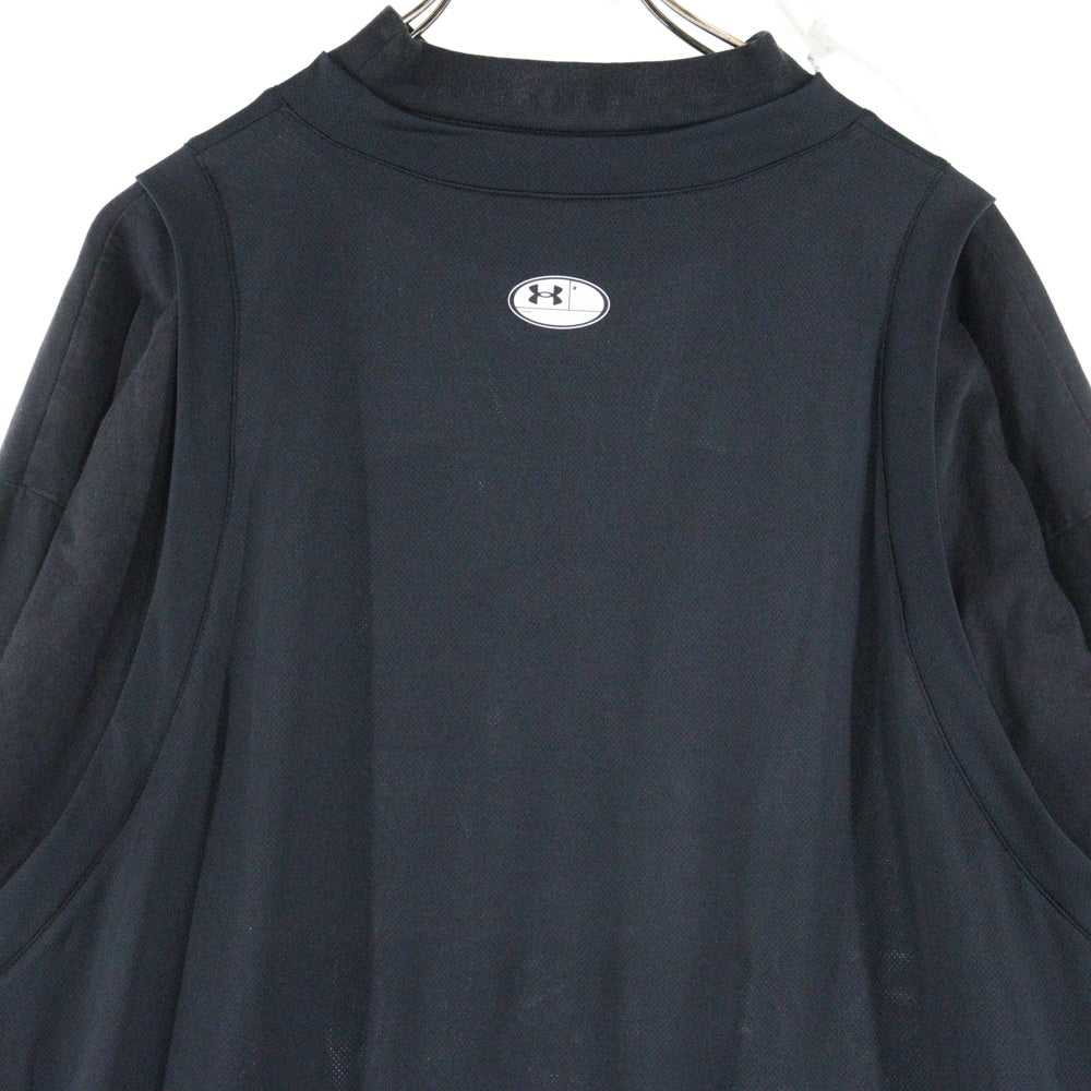 BALENCIAGA(バレンシアガ) ×Under Armour Layered LS T-Shirt ×アンダーアーマー レイヤード 長袖ゲームシャツカットソー ブラック 818087