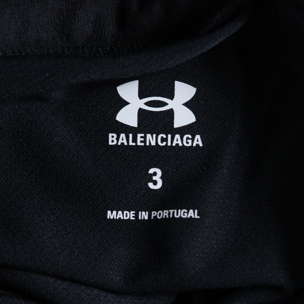 BALENCIAGA(バレンシアガ) ×Under Armour Layered LS T-Shirt ×アンダーアーマー レイヤード 長袖ゲームシャツカットソー ブラック 818087