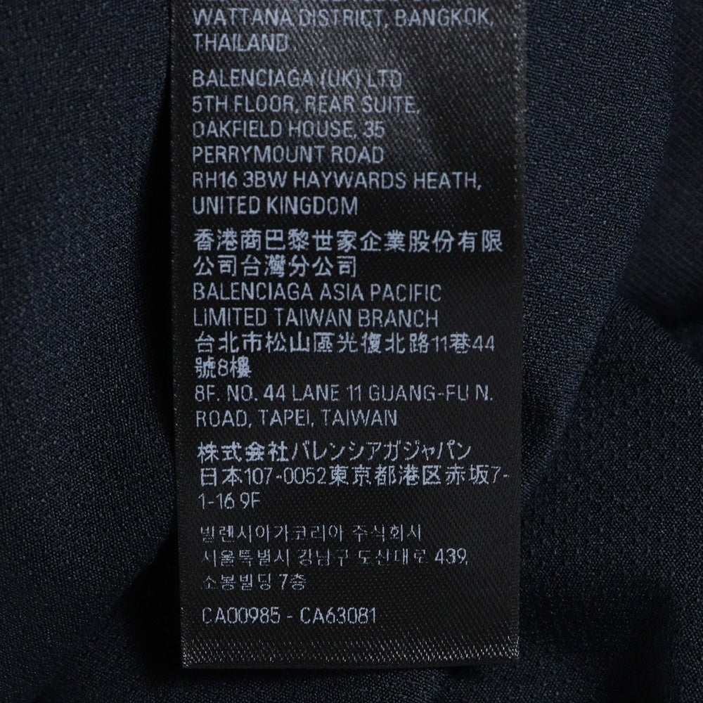 BALENCIAGA(バレンシアガ) ×Under Armour Layered LS T-Shirt ×アンダーアーマー レイヤード 長袖ゲームシャツカットソー ブラック 818087