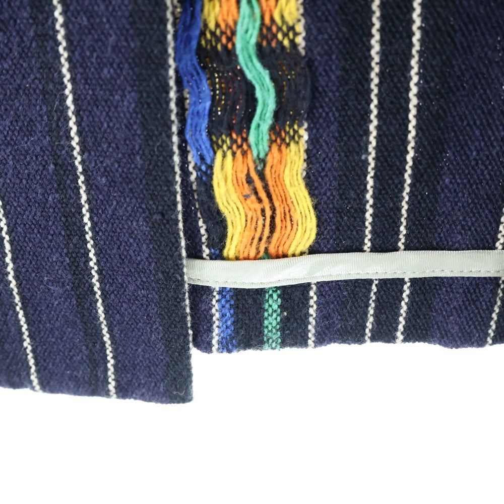 TENDERLOIN(テンダーロイン) 14SS T-GTM JKT ネイティブパターン 長袖コットンシャツジャケット ネイビー