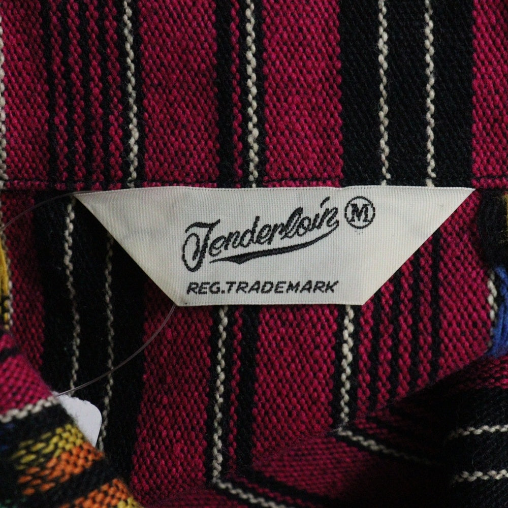 TENDERLOIN(テンダーロイン) 14SS T-GTM JKT ネイティブパターン 長袖コットンシャツジャケット ピンク