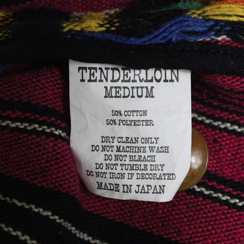 TENDERLOIN(テンダーロイン) 14SS T-GTM JKT ネイティブパターン 長袖コットンシャツジャケット ピンク