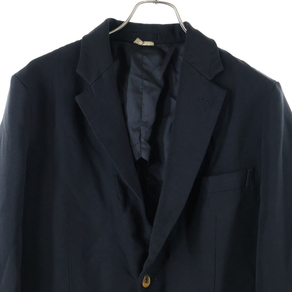 COMME des GARCONS HOMME DEUX(コムデギャルソン オムドゥ) 21AW ポリ縮絨2B テーラードジャケット ブラック DH-J031
