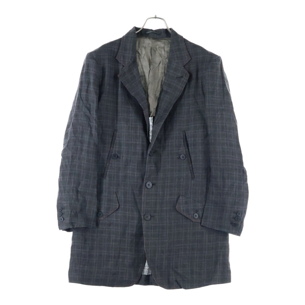 Y's for men(ワイズフォーメン) LINEN TWILL PLAID 4-POCKET