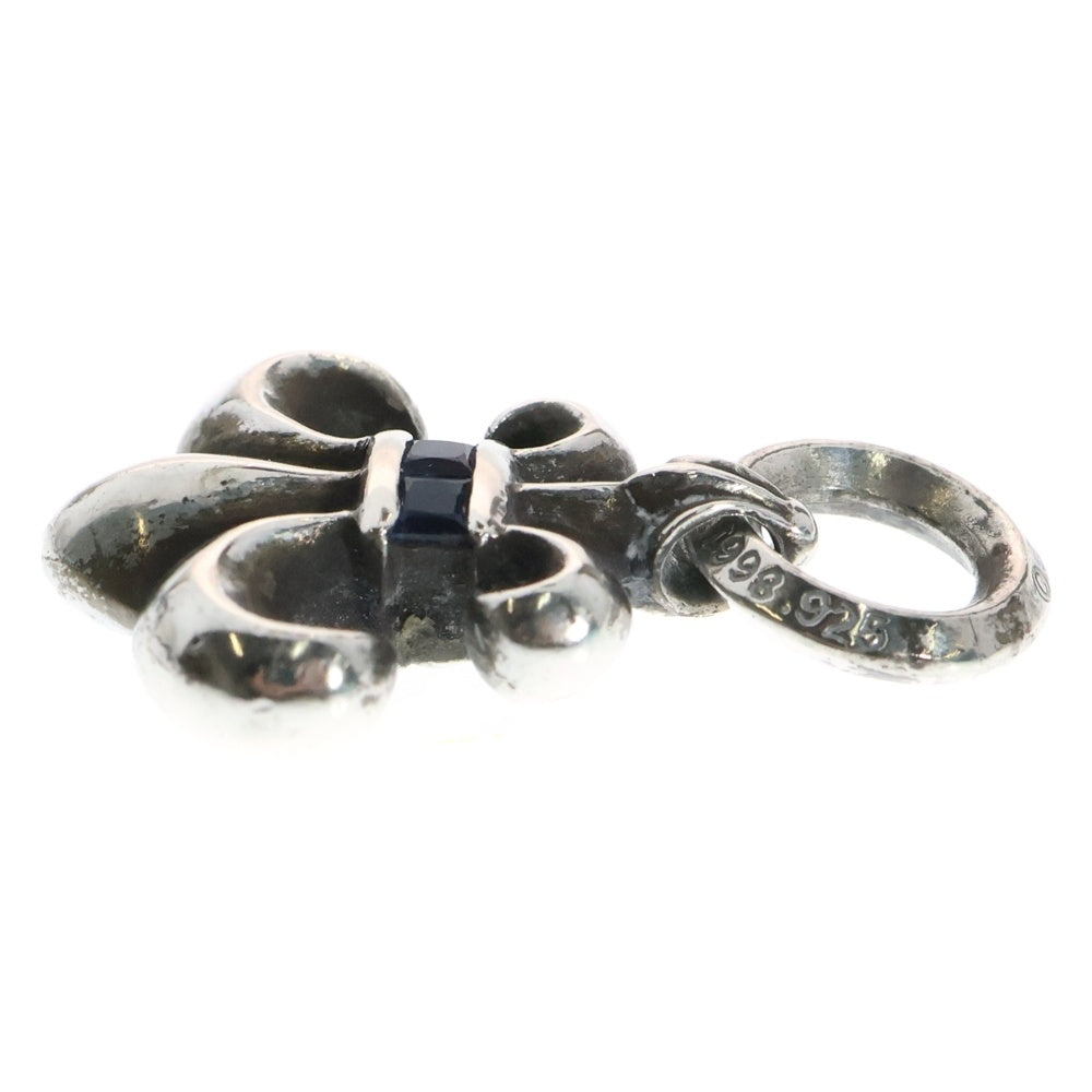 CHROME HEARTS(クロムハーツ) BS FLUER CHARM BSフレアチャーム アフターサファイア シルバー ネックレストップ