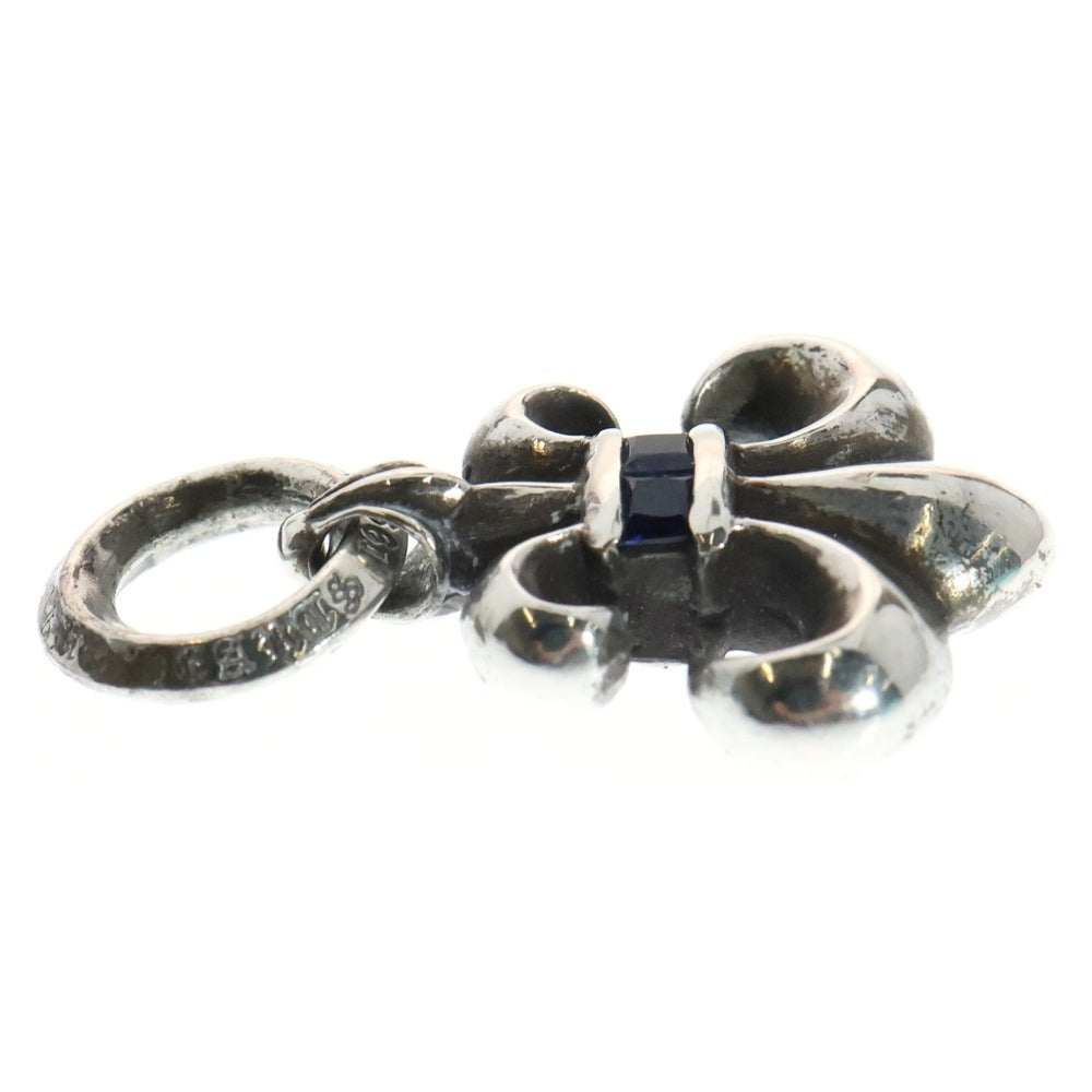 CHROME HEARTS(クロムハーツ) BS FLUER CHARM BSフレアチャーム アフターサファイア シルバー ネックレストップ