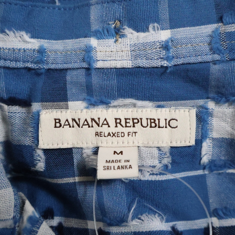 BANANA REPUBLIC(バナナリパブリック) 長袖チェックシャツ ネイビー