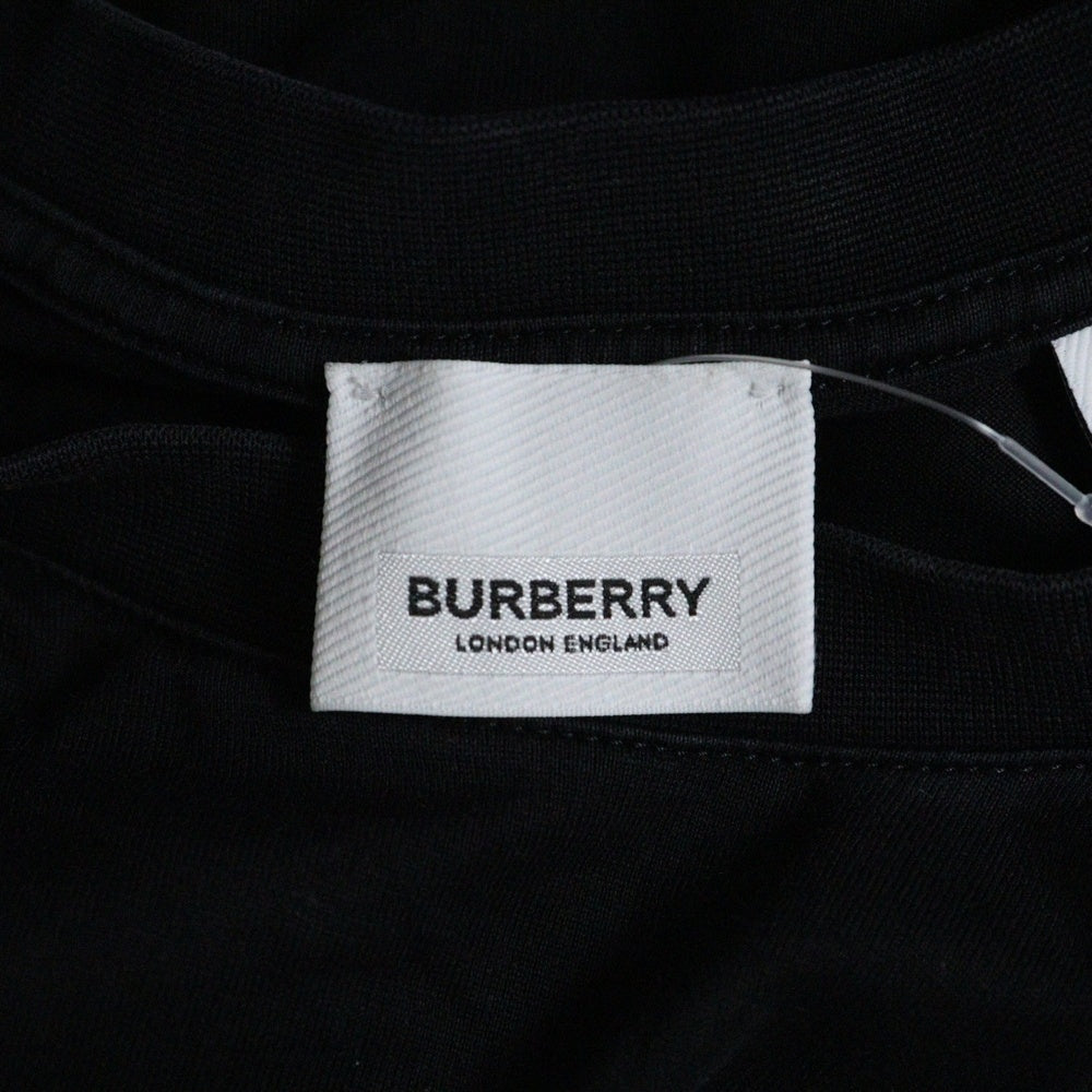BURBERRY(バーバリー) ロゴプリント 半袖クルーネックTシャツカットソー ブラック 8017224