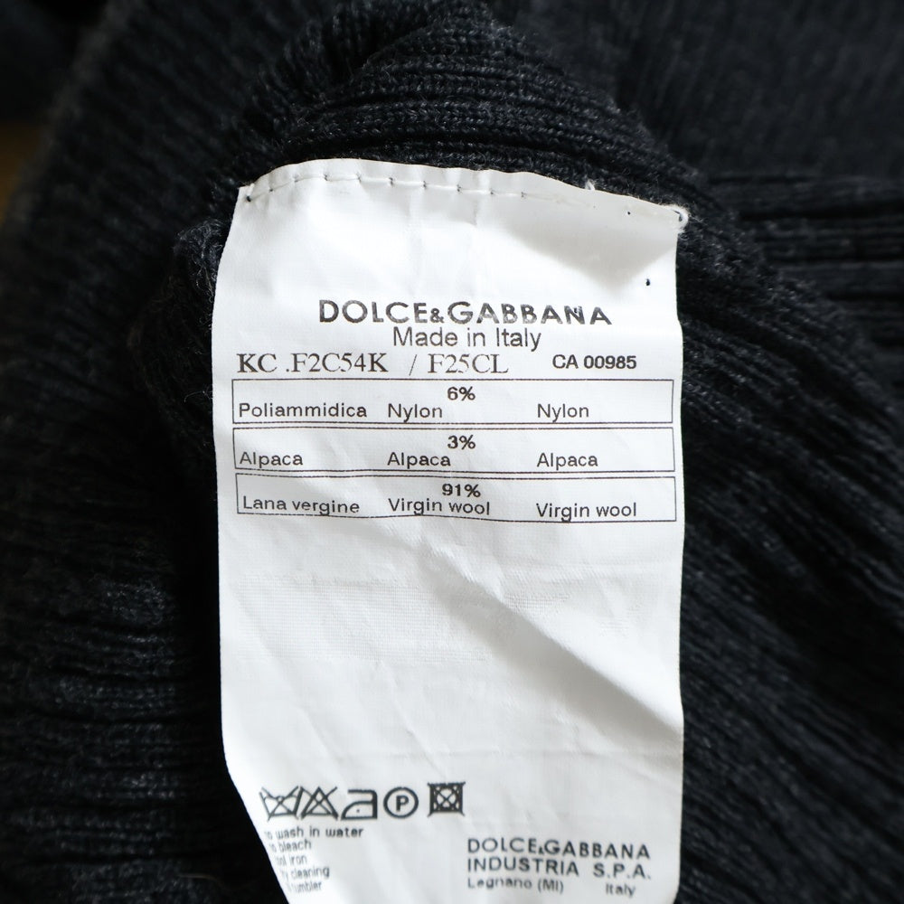 DOLCE & GABBANA(ドルチェアンドガッバーナ) DGロゴボタン ニットカーディガン レディース F2C54K グレー
