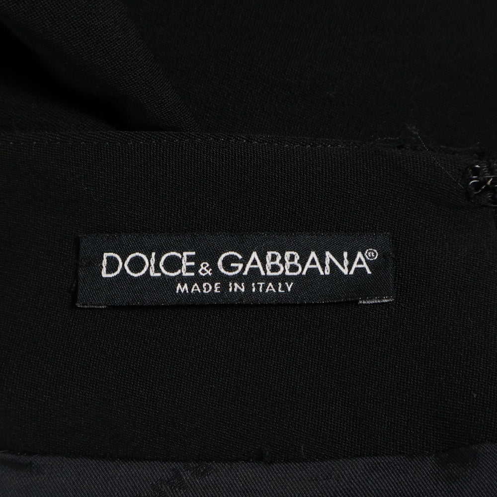 DOLCE & GABBANA(ドルチェアンドガッバーナ) レーヨン ナイロン スウェード レディース ISK1U ブラック
