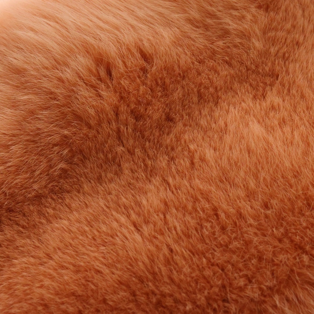 EMILIO PUCCI(エミリオプッチ) 裏地ペイズリー スカーフ ファー オレンジ レディース