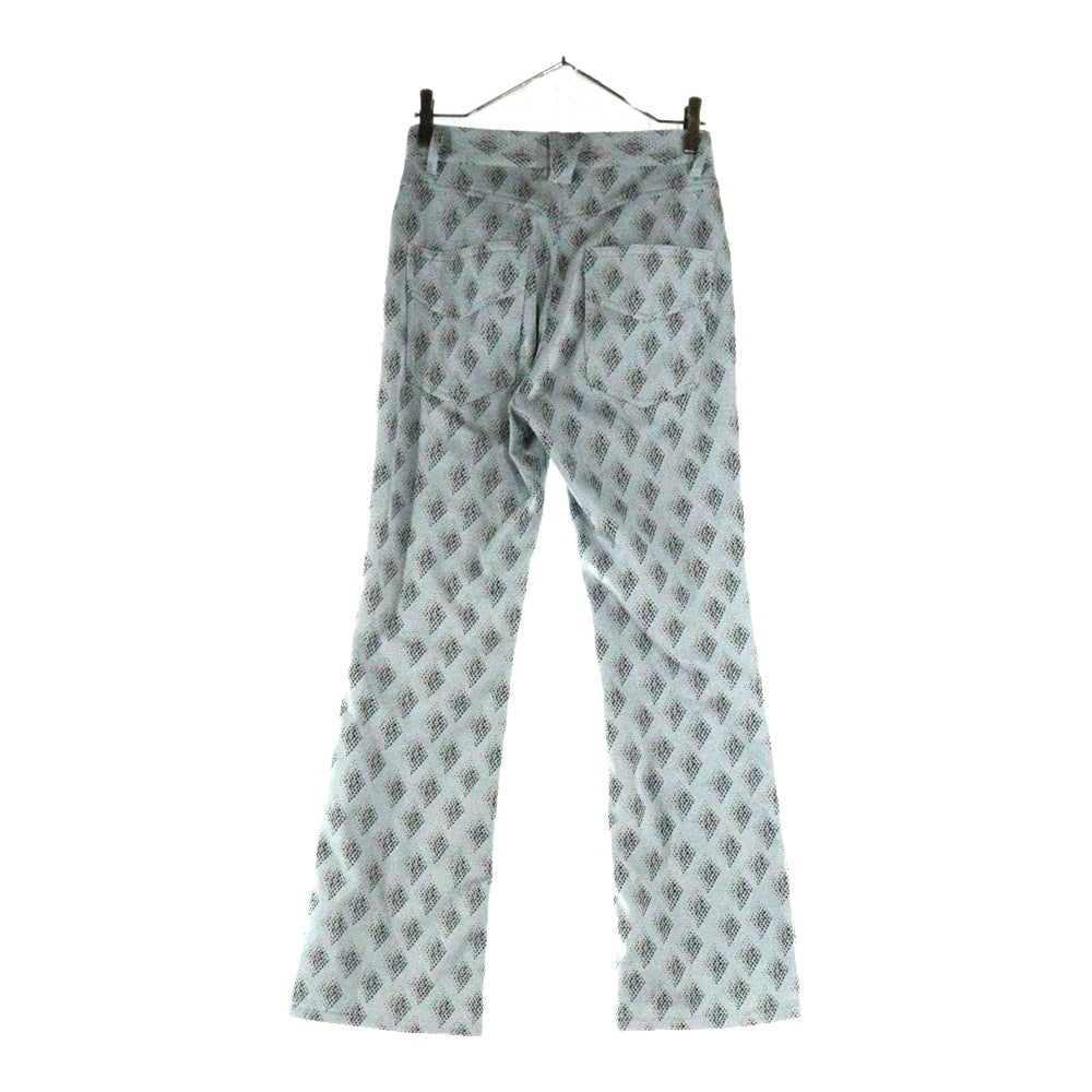 Needles(ニードルス) パピヨン刺繍 総柄 ストレートパンツ QV318 グレー