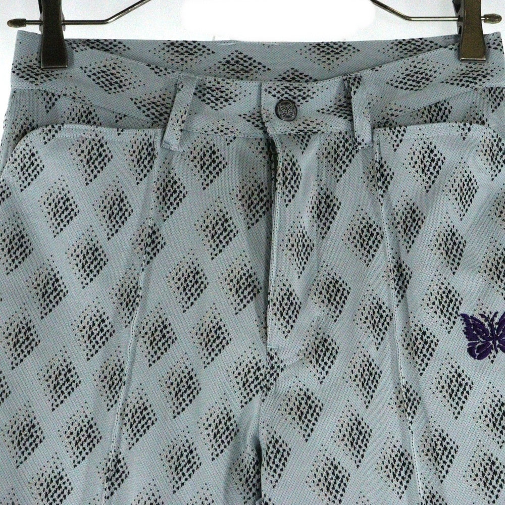 Needles(ニードルス) パピヨン刺繍 総柄 ストレートパンツ QV318 グレー