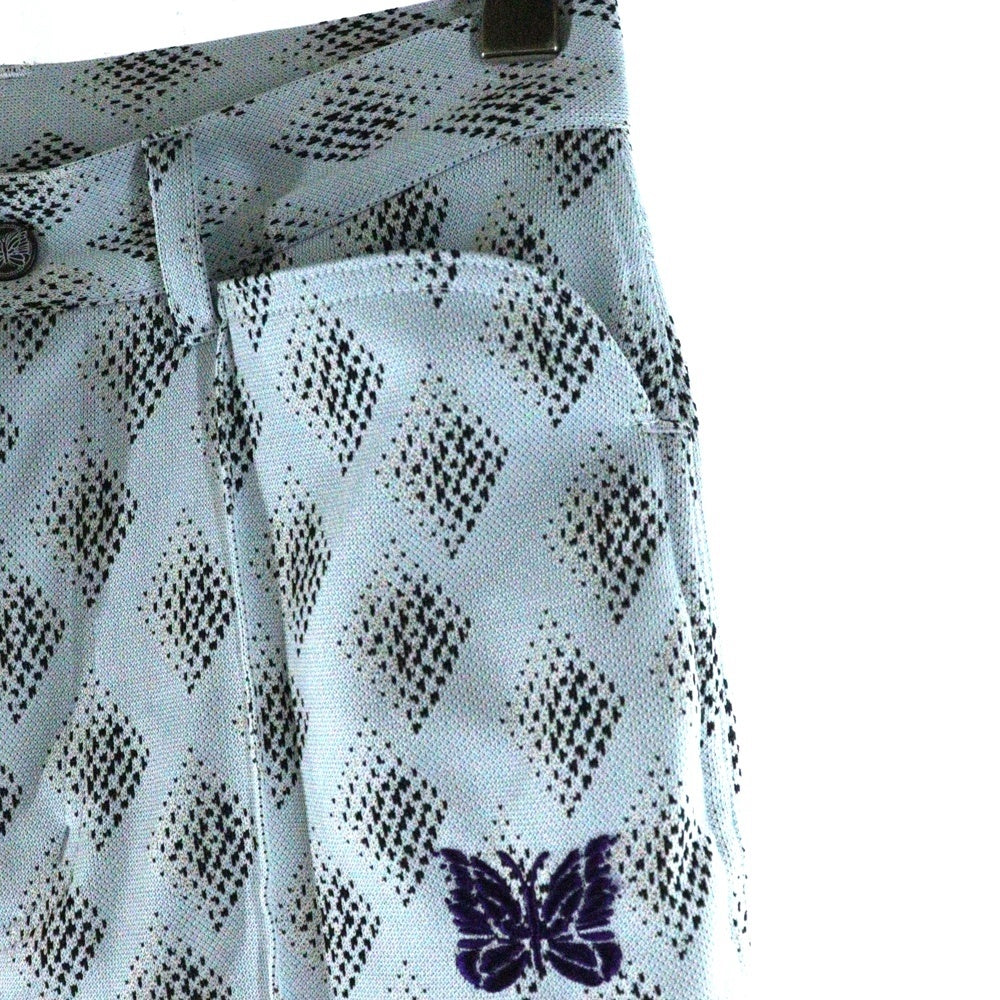 Needles(ニードルス) パピヨン刺繍 総柄 ストレートパンツ QV318 グレー