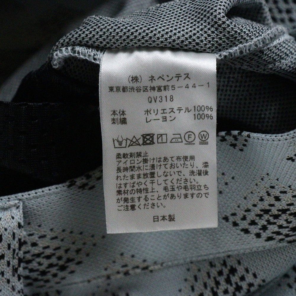 Needles(ニードルス) パピヨン刺繍 総柄 ストレートパンツ QV318 グレー