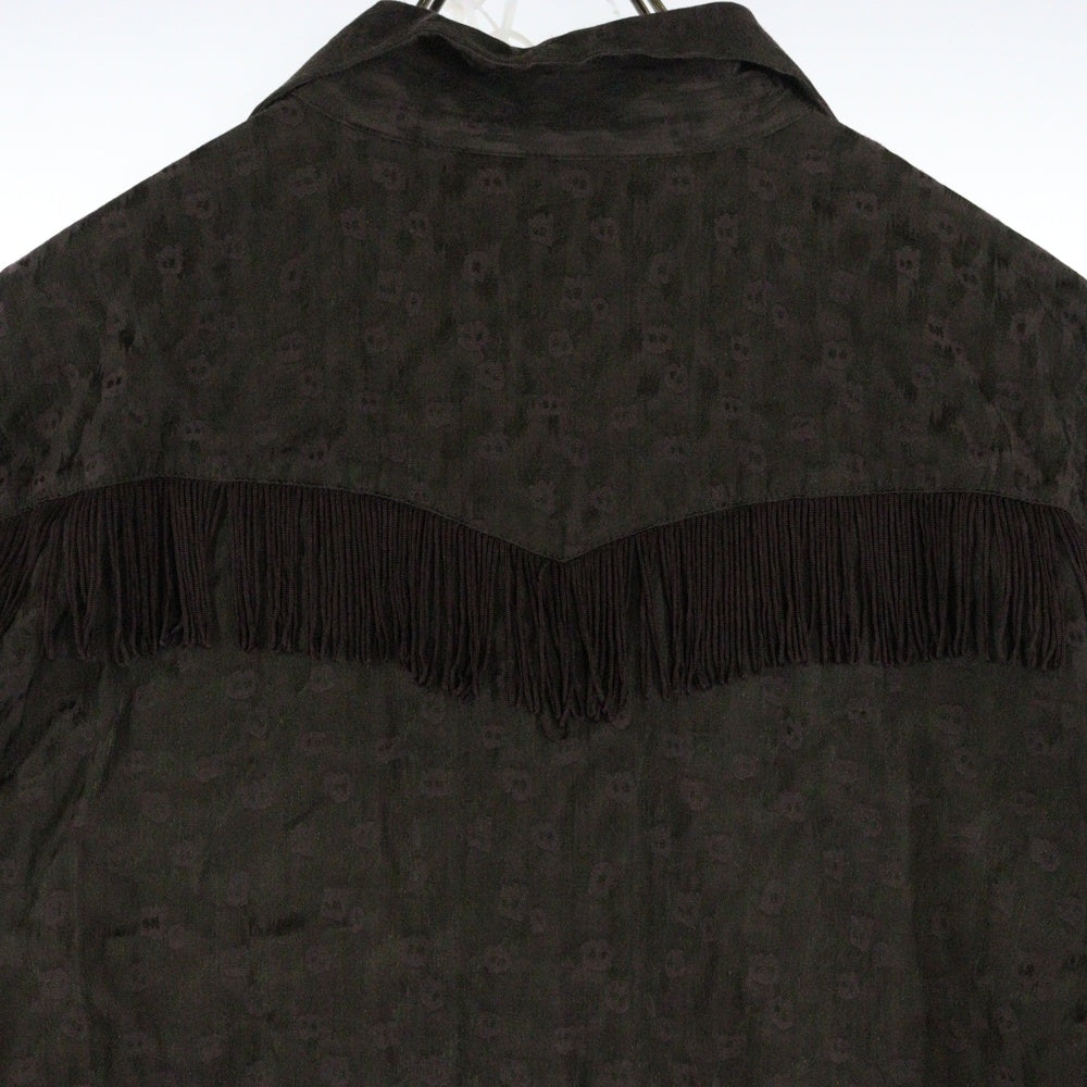 Needles(ニードルス) Fringe Open Collar Shirt Dress フリンジオープンカラー シャツワンピース QV268 ブラウン