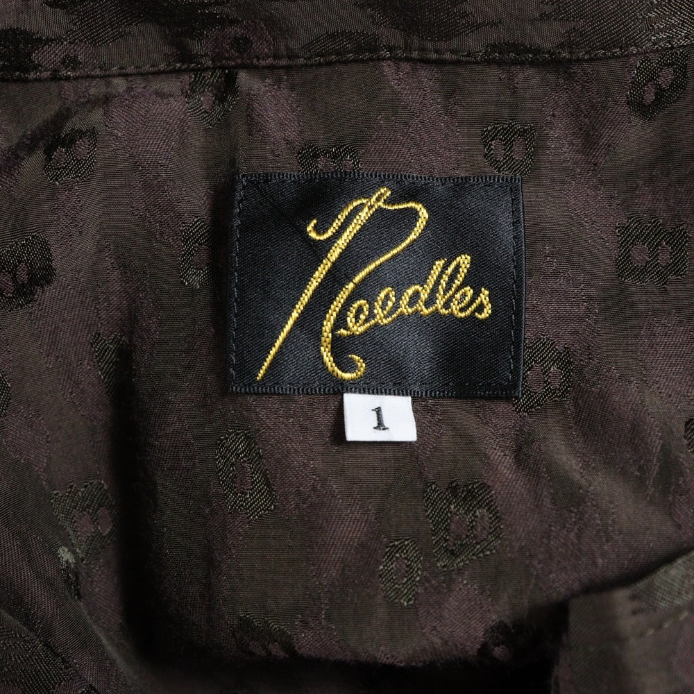 Needles(ニードルス) Fringe Open Collar Shirt Dress フリンジオープンカラー シャツワンピース QV268 ブラウン