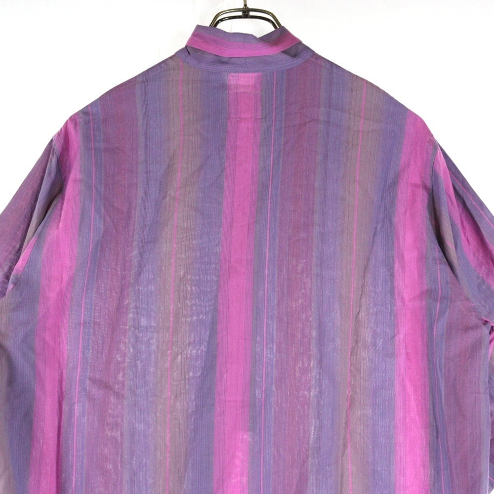 Needles(ニードルス) Ascot Collar Drees ストライプ マルチカラー シャツワンピース QV283 マルチ