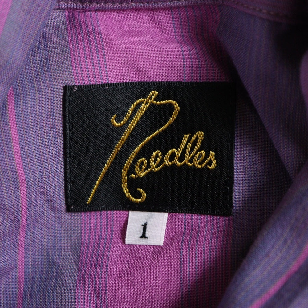 Needles(ニードルス) Ascot Collar Drees ストライプ マルチカラー シャツワンピース QV283 マルチ