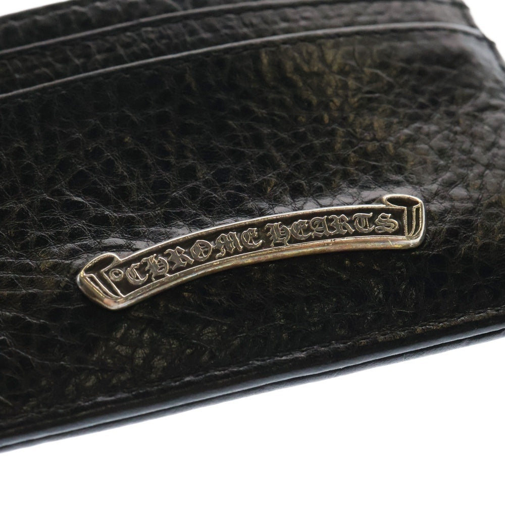 CHROME HEARTS(クロムハーツ) DOUBLE SIDE LEATHER CARD CASE BLK ダブルサイド レザーカードケース ブラック