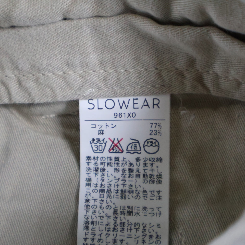 SLOWEAR(スローウェア) SLOWEAR ストレートパンツ ベージュ