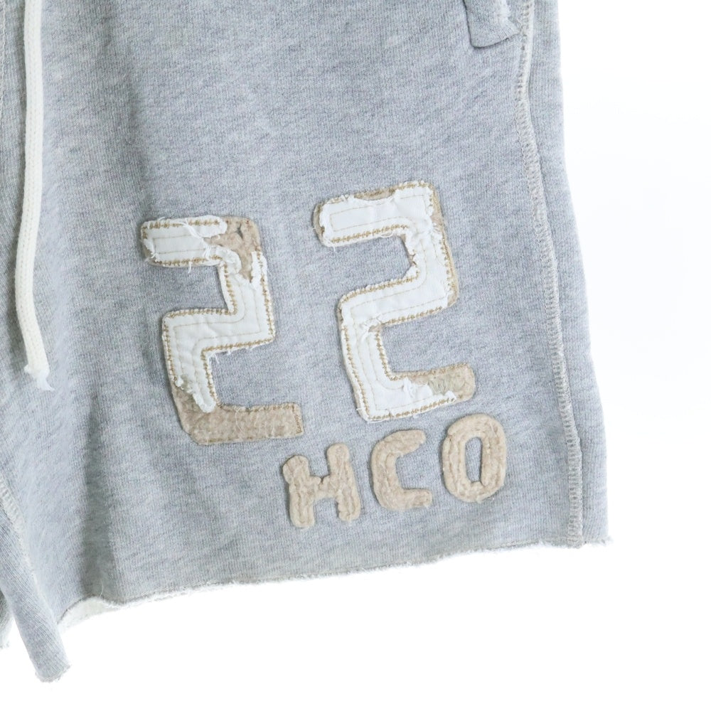 HOLLISTER(ホリスター) ロゴ刺繍 ハーフパンツ グレー