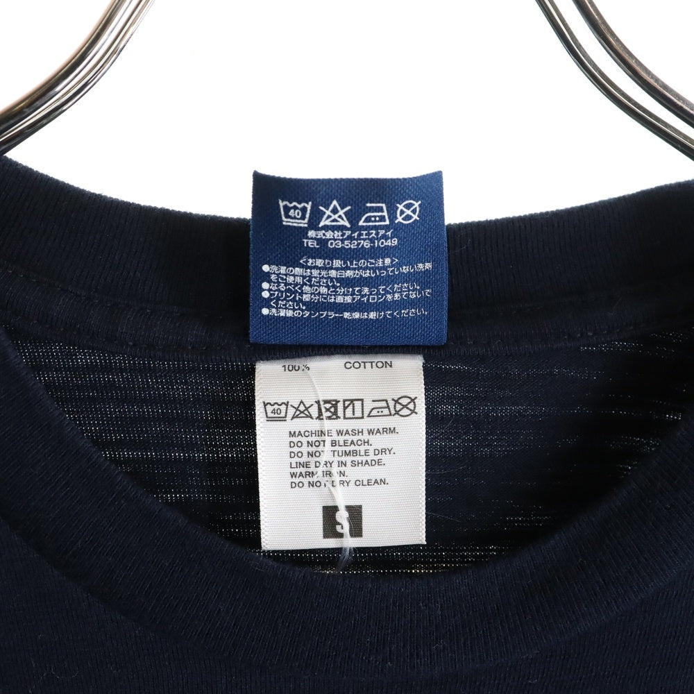 NO BRAND(ノーブランド) クルーネック 半袖カットソー ネイビー