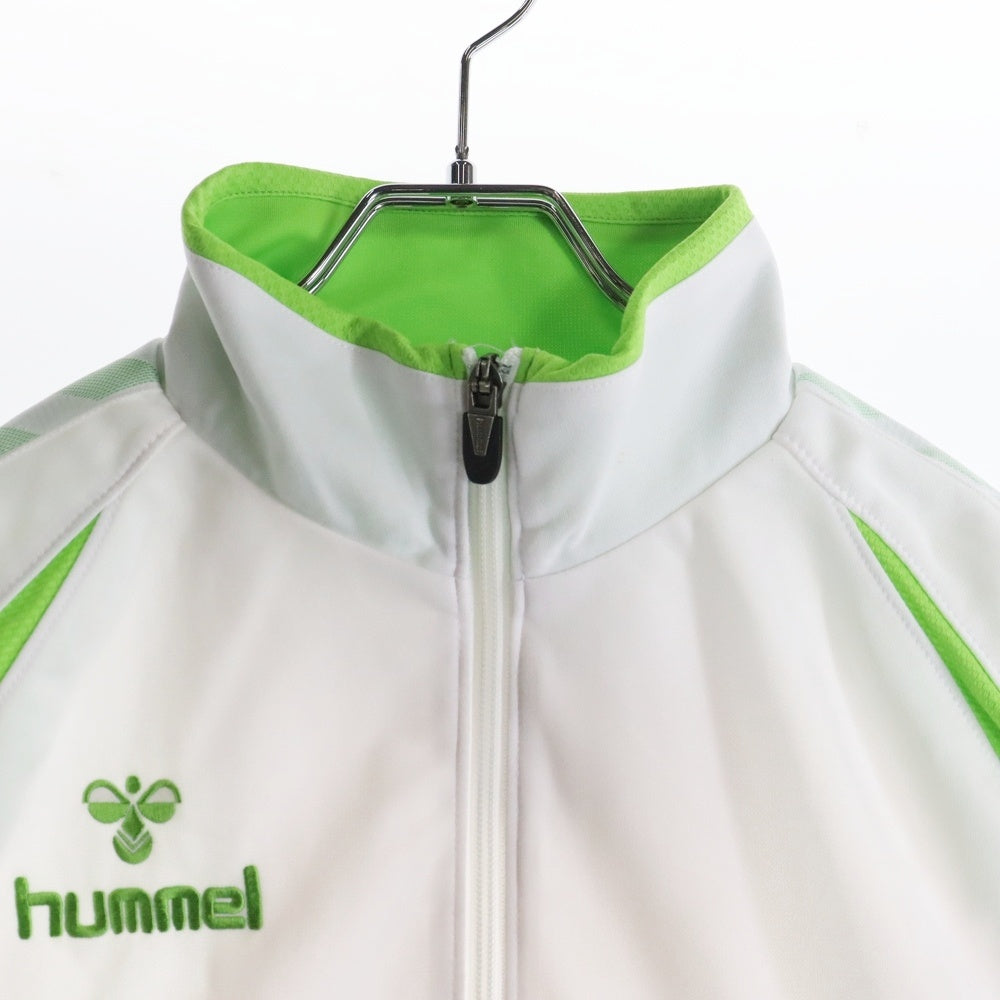hummel(ヒュンメル) ロゴ刺繍 ZIPスウェット ホワイト