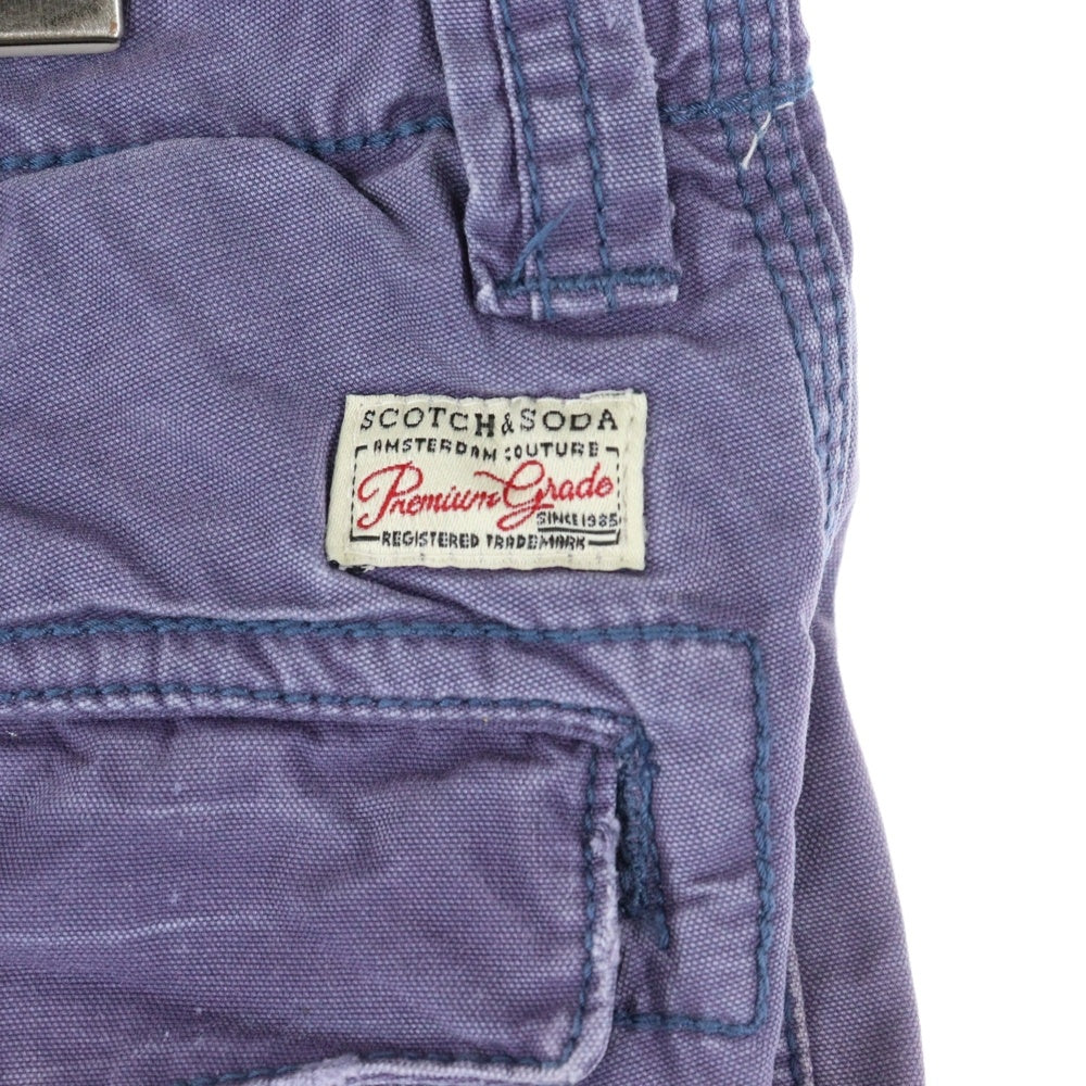 SCOTCH&SODA(スコッチ アンド ソーダ) カーゴハーフパンツ パープル