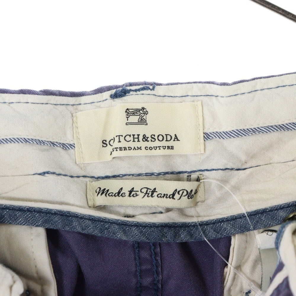 SCOTCH&SODA(スコッチ アンド ソーダ) カーゴハーフパンツ パープル